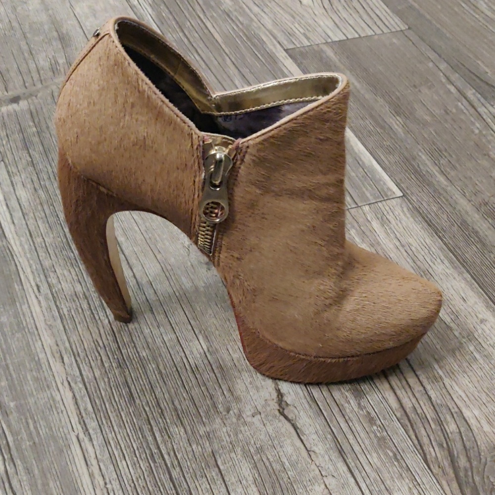 Ted Baker SinerX Platform Tan Ankle Boots - Picture 2 of 8